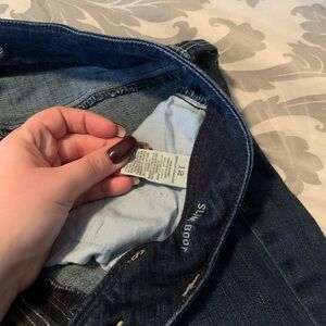 American Eagle Outfitters Dark Blue Slim Boot Cut Jeans